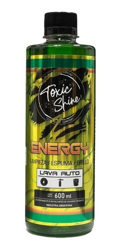 Toxic Shine Energy Shampoo Nanotecnología Ph Neutro 600ml