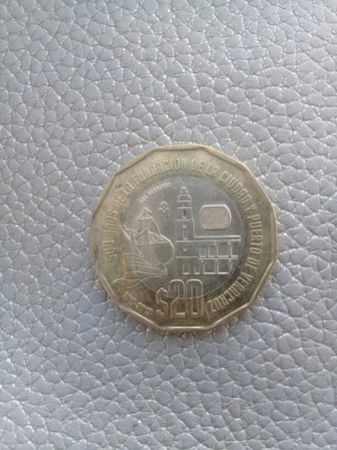 Moneda De 20 Pesos Año 1519 -2019