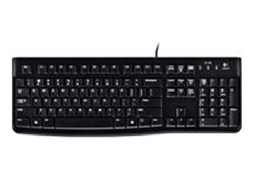 Teclado Logitech K120 Negro Alambrico Resistente A Derrames