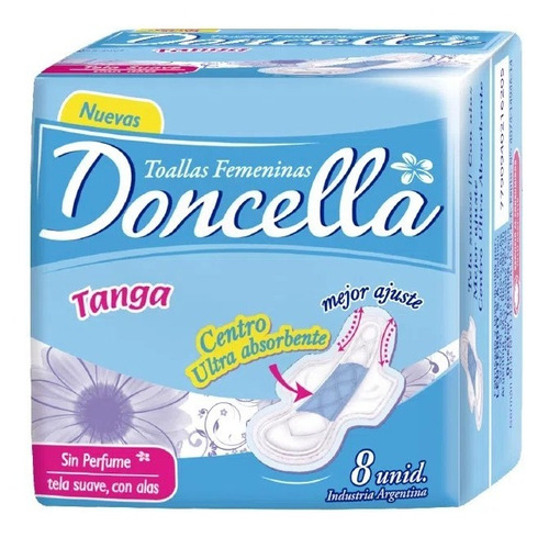 Toalla Doncella Tanga C / Alas 6 Pack 48 Unidades ( Zona Sur