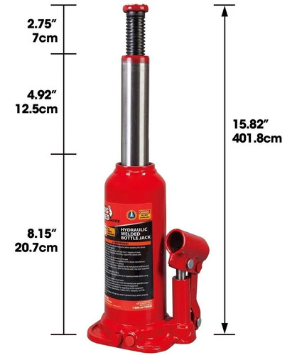 Imagen 2 de 4 de Gato De Botella De 4 Toneladas Torin Jacks