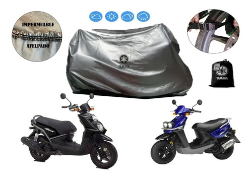 Funda Afelpada Para Motoneta Yamaha Bws 100% Impermeable