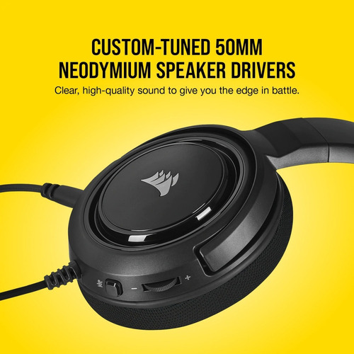 Imagen 8 de 9 de Auricular Gamer Corsair Hs45 Carbon