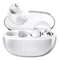 Comprar Haylou Airfree Auriculares Inalámbricos Con Clip 360° Audio Espacial, Audífonos Con Reducción De Ruido Ai De Doble Micrófono Con Led Pantalla Inteligente, Bluetooth 5.4, Ow03, Plateado