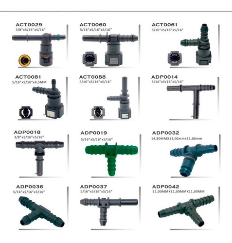 Conector Engate Rápido Para Mangueira De Combustível T