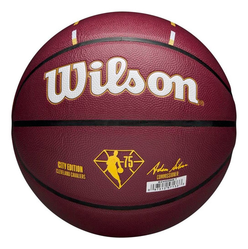 Balon Wilson Nba- Team Cty Collector Cle - Basketball Color Naranja
