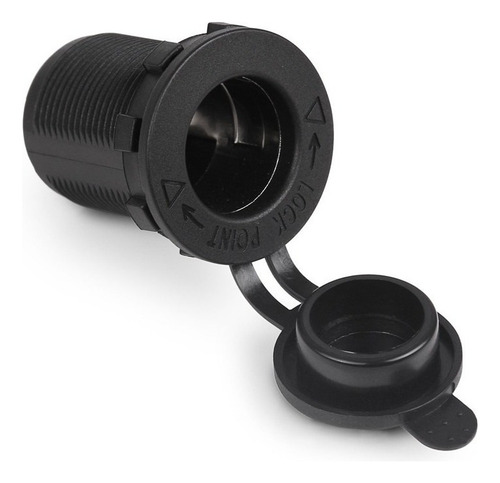 Ch Tomada 12v 24v Plug Acendedor Fêmea Cigarro Moto Carro +