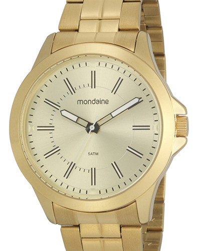 Relógio Mondaine Casual Dourado Masculino 99520gpmvde2