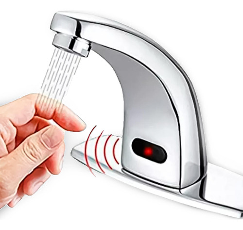 Llave Monomando Lavamanos Moderno Sensor Infrarrojo