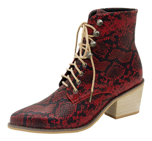 Bota Elastica Comoda Tacon Alto Bloque Grueso Para Mujer No