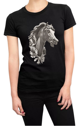 Playera Cabeza Caballo Estatua Horse Rodeo Personalizada