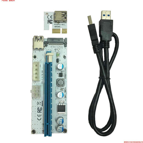 Pci-express 1x A 16x Riser Card Usb 3.0 Pronta Entrega