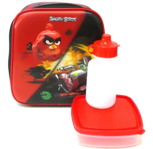 Merendeira Lancheira Escolar Infantil Angry Birds 3d