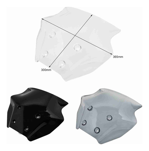 Protector Parabrisas Moto Accesorios Placa Deflectora Aire Como Se Muestra