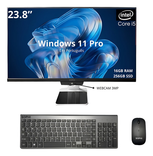 Computador Completo Intel I5 All In One 16gb Ssd256gb Wifi