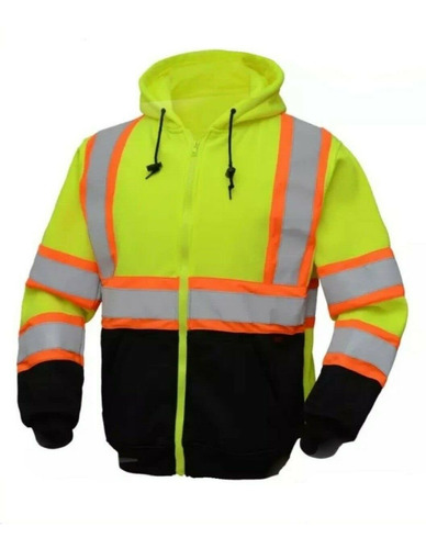 Hi Vis Viz Sudadera Capucha Reflectante Visibilidad Para