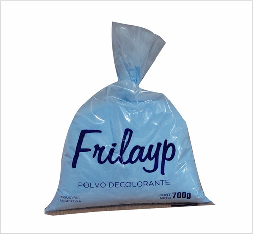 Imagen 1 de 1 de Polvo Decolorante Frilayp Blanco O Azul X700g.