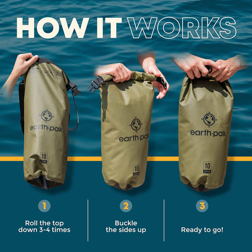 Earth Pak Bolsa Seca Impermeable - Mochila Impermeable Con P