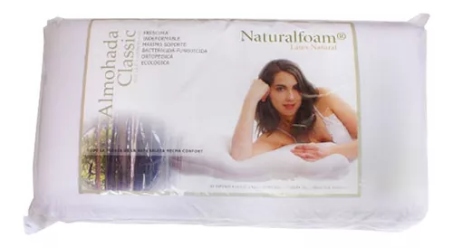 Almohada Látex Natural Clásica Naturalfoam 70 Cm