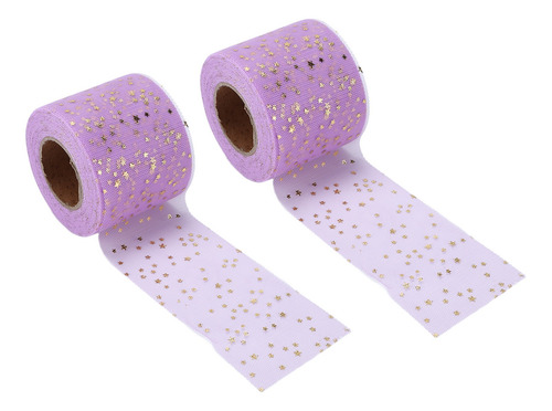 Rollos De Tul Con Lentejuelas, 2 Piezas, Brillo, Aspecto Bri