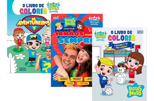  O livro de colorir Luccas e Gi nas ferias (Em Portugues do  Brasil): 9786581349325: Neto: Books