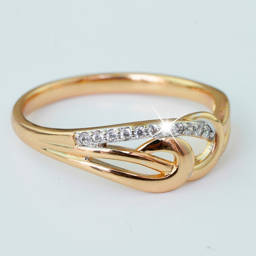 Imagen 3 de 9 de Anillos Compromiso Oro 18k Estilo Joyeria Mujer Sortija
