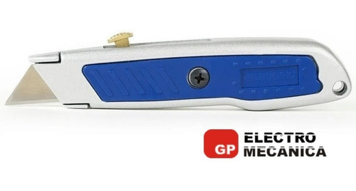 Imagen 2 de 8 de Cutter Trincheta Retractil De Aluminio Workpro 61 Mm 3 Hojas