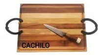Comprar Bandeja Servir Tabla Asado Maderas Duras 40x30 Laser Bandeja