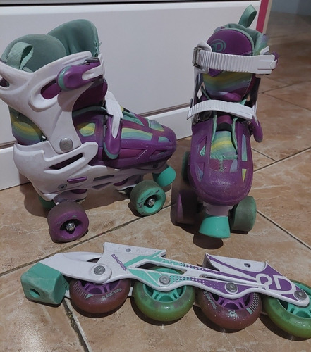 Patines Lineales Y Ajustables Roller Derby Para Nina