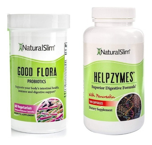 Naturalslim Kit Buena Digestión Good Flora / Helzymes 