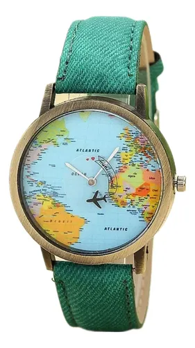 Reloj Viajero Mapamundi MercadoLibre