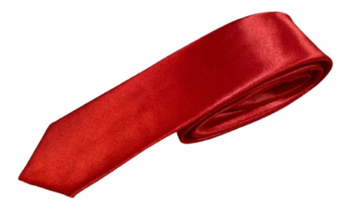 Imagen 2 de 2 de Corbata De Raso Lisa Varios Colores Calidad Premium
