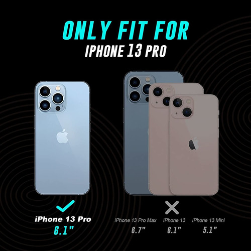 Gravastar Para iPhone 13 Pro Funda Antichoque Bumper Cover