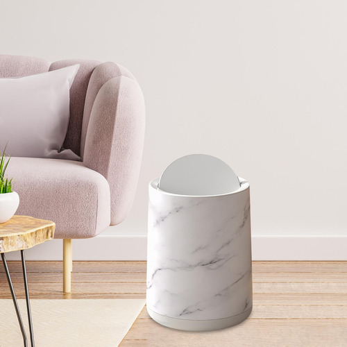Papelera De Mármol Para Baño, Diseño Minimalista