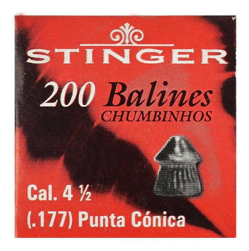 Chumbinho Munição Carabina Pressão Stinger Md Conic 4.5mm 