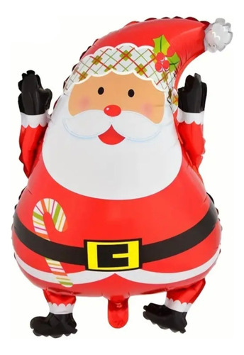 10 Globos Personajes Navideños Siluetas Navidad 24 Pulgadas 