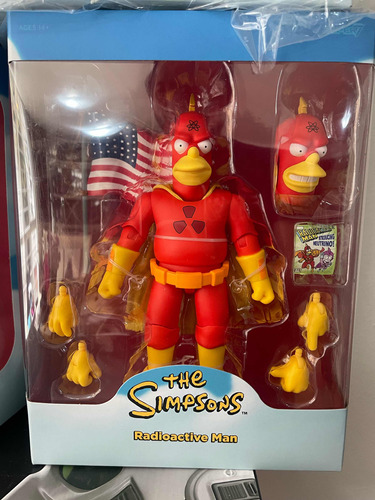 Radioactive Man Super 7 The Simpsons