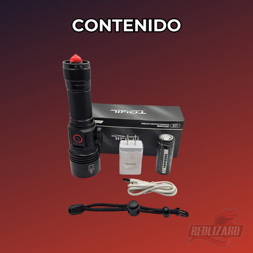 Lampara Recargable Tactica Ultra Potente Cortador Power Bank