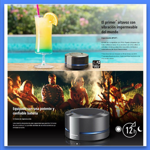 Panasonic Sc-rb5e Parlante Bluetooth Portatil X Vibracion