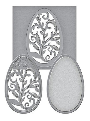 Spellbinders S2053 Die Dlites Filigree Egg Etchedwafer Thin 