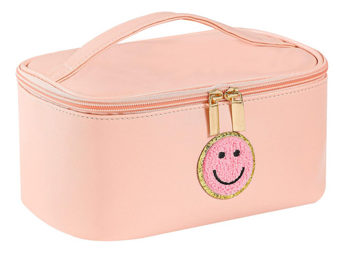 Waloner Preppy Patch - Bolsa De Maquillaje De Piel, Bolsa De