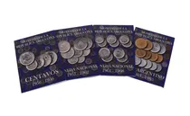Comprar 4 Albumes Para Monedas Argentinas Moneda Nacional San Martin Libertad Fragata Resero Peso Argentino