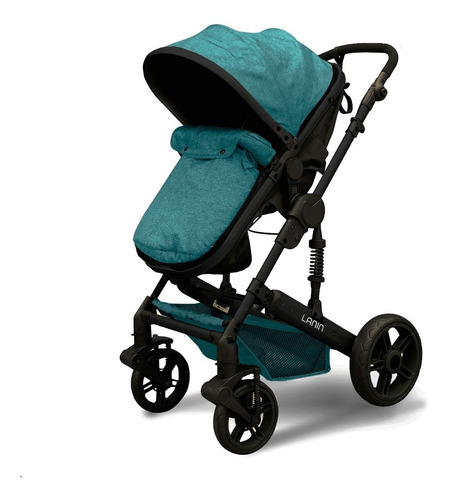 Coche Mega Baby Bebe Convertible Tres En Uno Con Huevito + Asiento Moisés Cuna Plegable Liviano