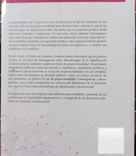 El Test De Proporcionalidad Convergencias Y Divergencias