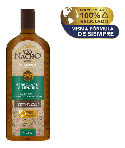 Shampoo Tio Nacho Herbolaria Anticaida X 1000ml