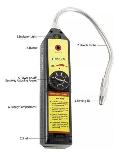 Detector De Drenaje De Gas Refrigerante R134 R22 410a C/