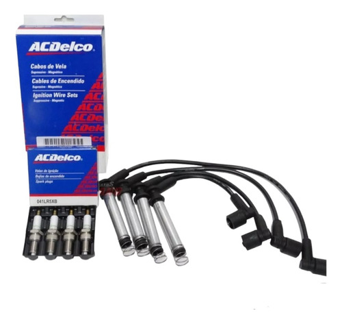 Kit Cables + Bujías Acdelco Spin Corsa Prisma 1.4