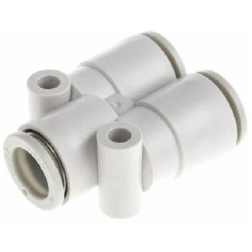 Racor Conector Tubo A Tubo En Y Smc Kq2u06-00a Manguera 6mm