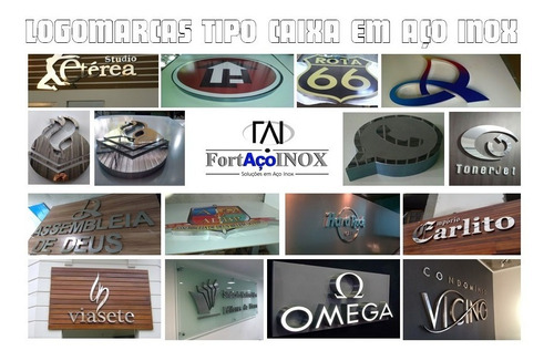 Letreiro Em Inox, Espelhado, Com Led, Eletrominas 90cm