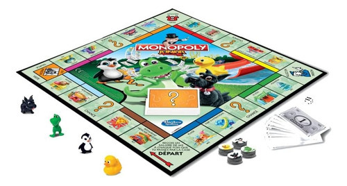 Monopolio Junior Hasbro Incluye 4 Figuras